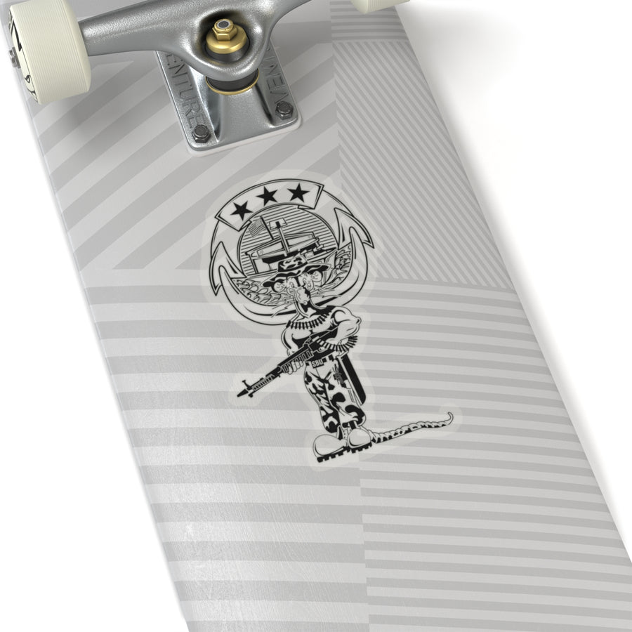 River Rat CC Pin Sticker (Black)