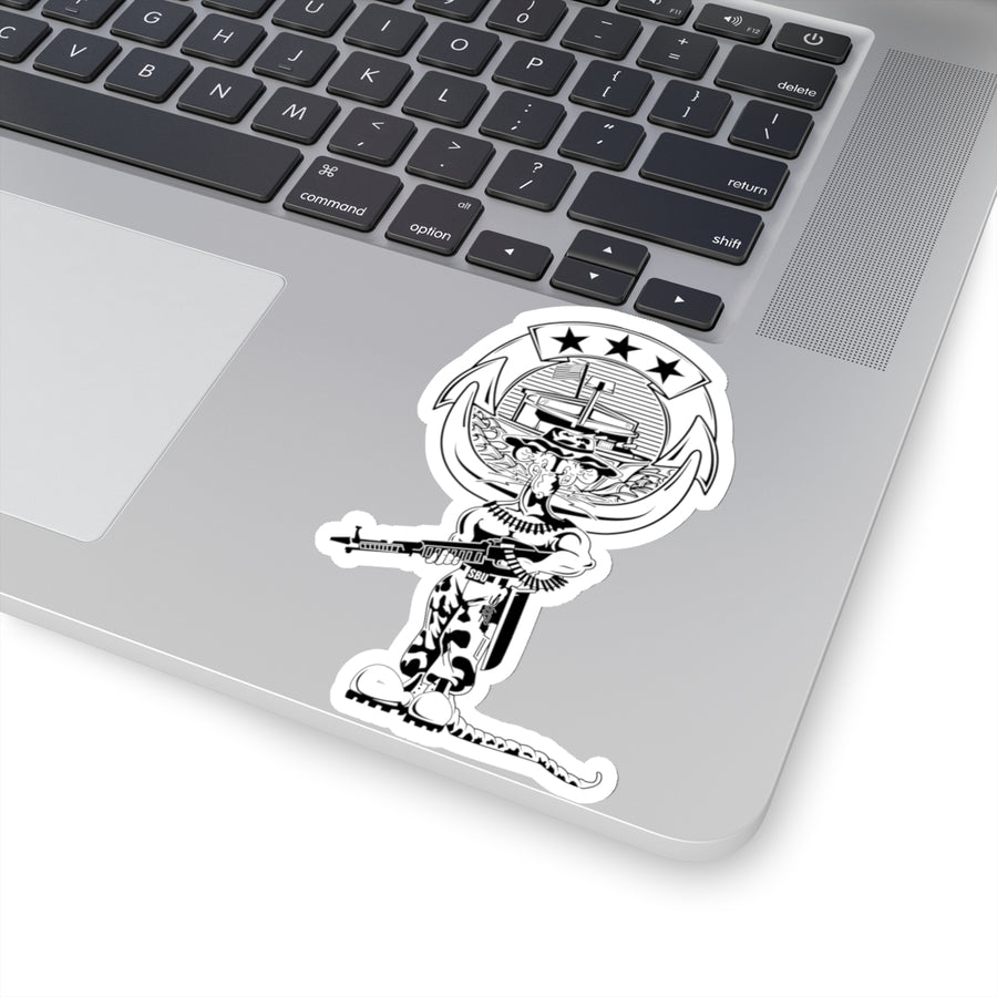 River Rat CC Pin Sticker (Black)