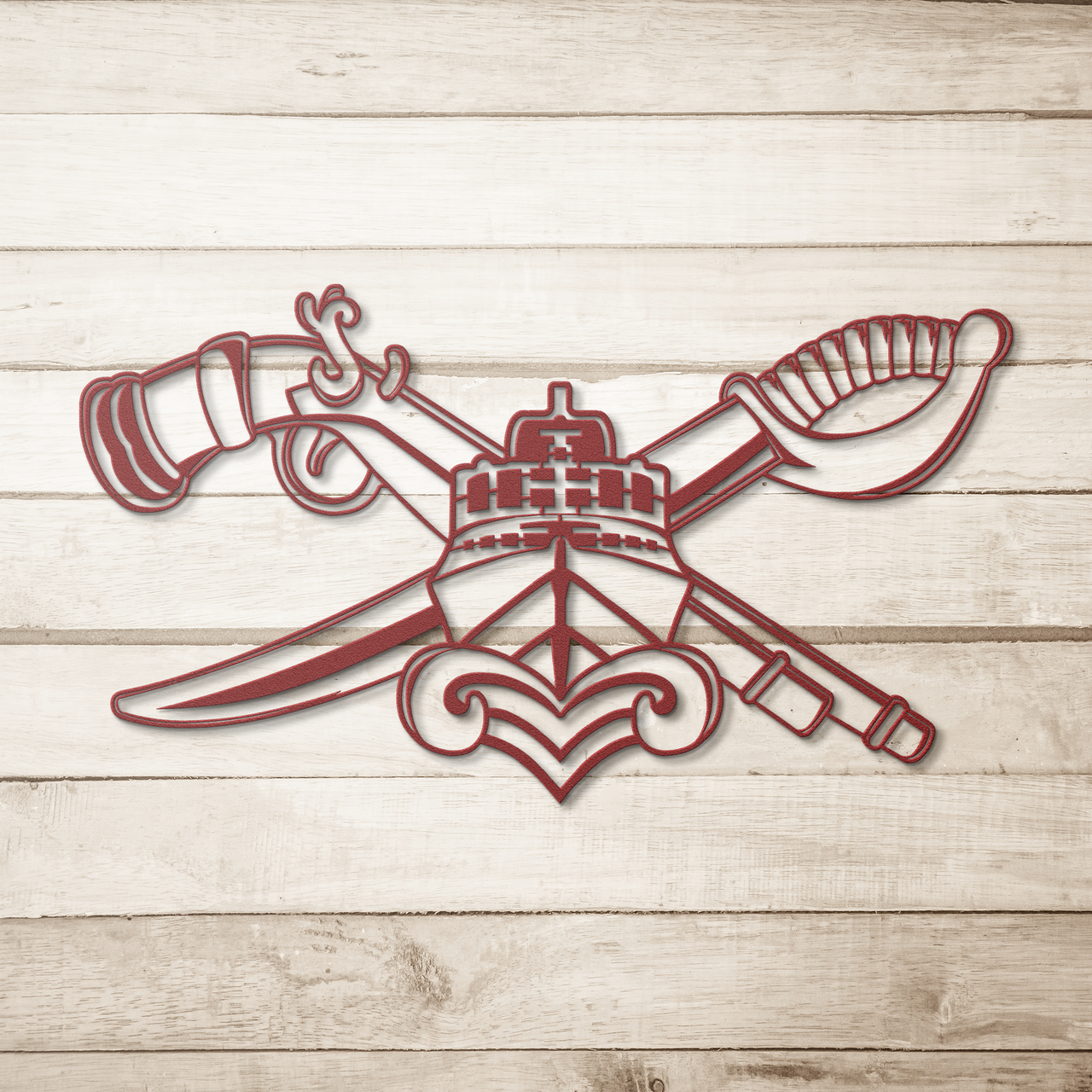 SWCC_Basic_Pin_Die_Cut_Wall_Art_Red_Simple_Wood_BKGD_Mockup.png