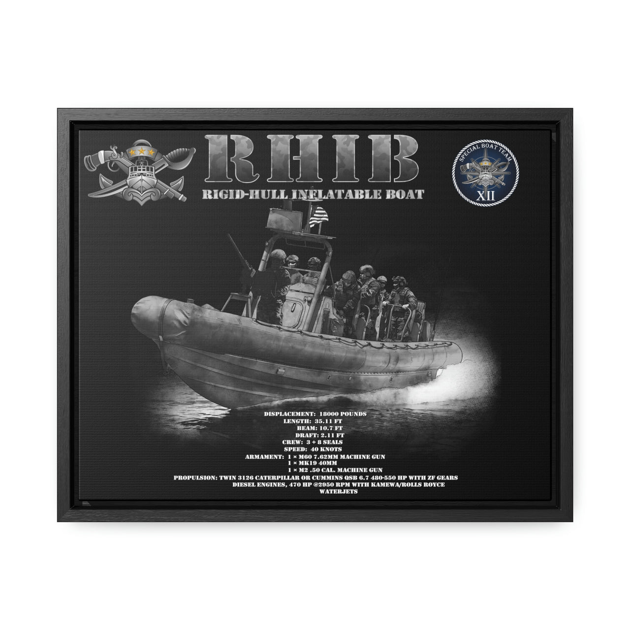 RHiB - Rigid Hull Inflatable Boat *Custom SBT 12