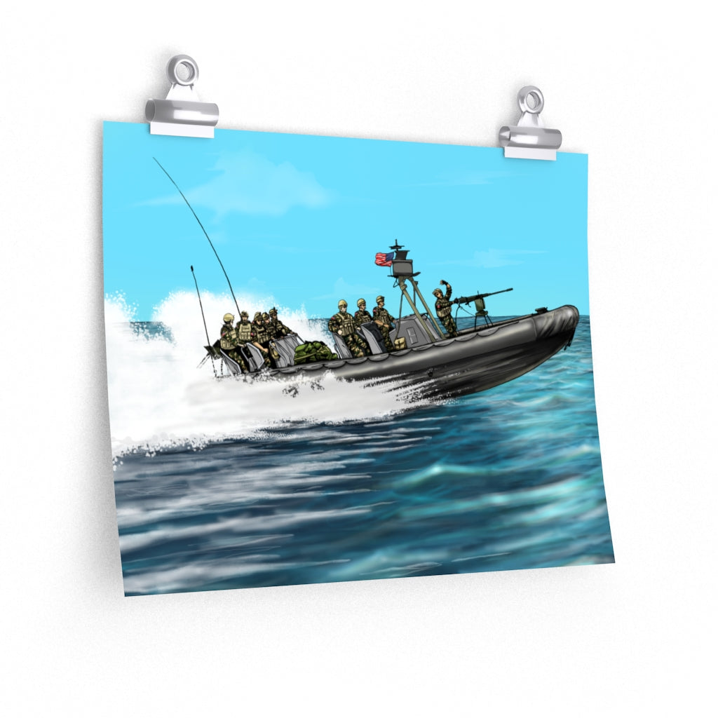 RHIB Premium Matte horizontal posters