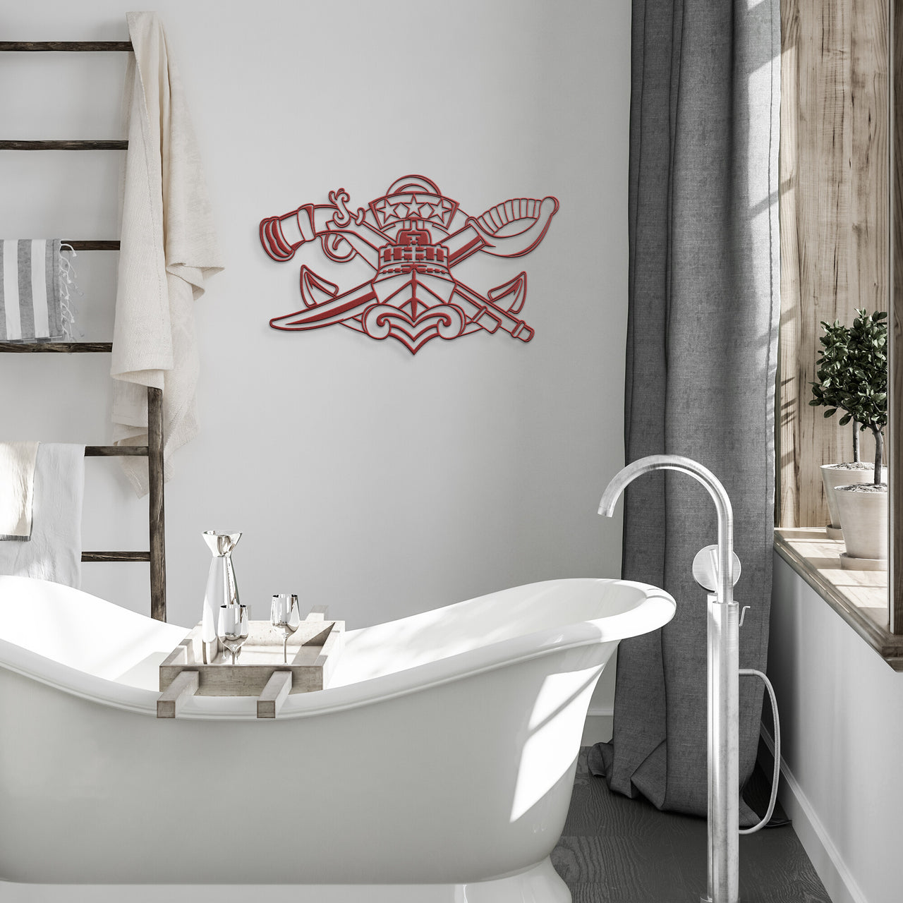 SWCC Master Pin Die Cut Wall Art