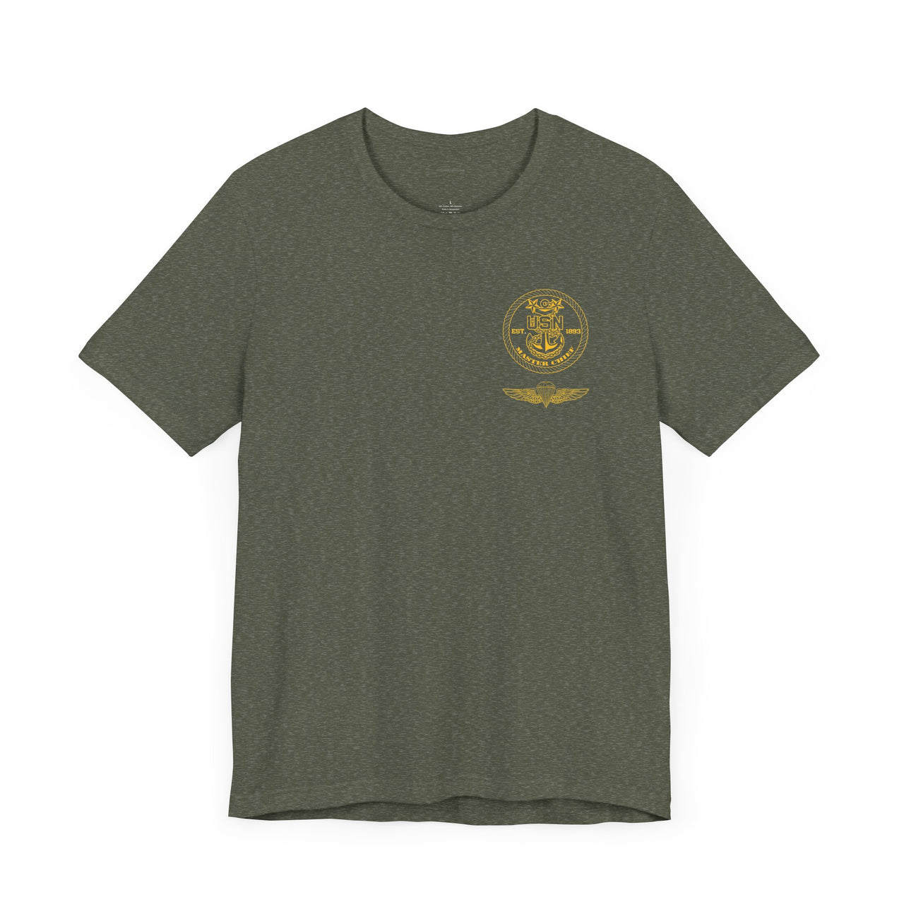 Navy Master Chief Parachute Jumper (PJ) Qualification T-Shirt - Gold Collection