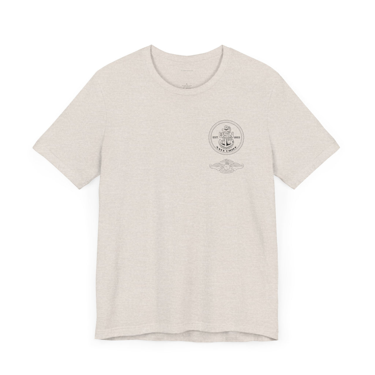 Navy Chief FMF Qualification T-Shirt - Black & White Collection