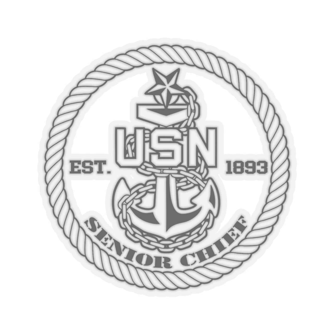 Navy Senior Chief Sticker