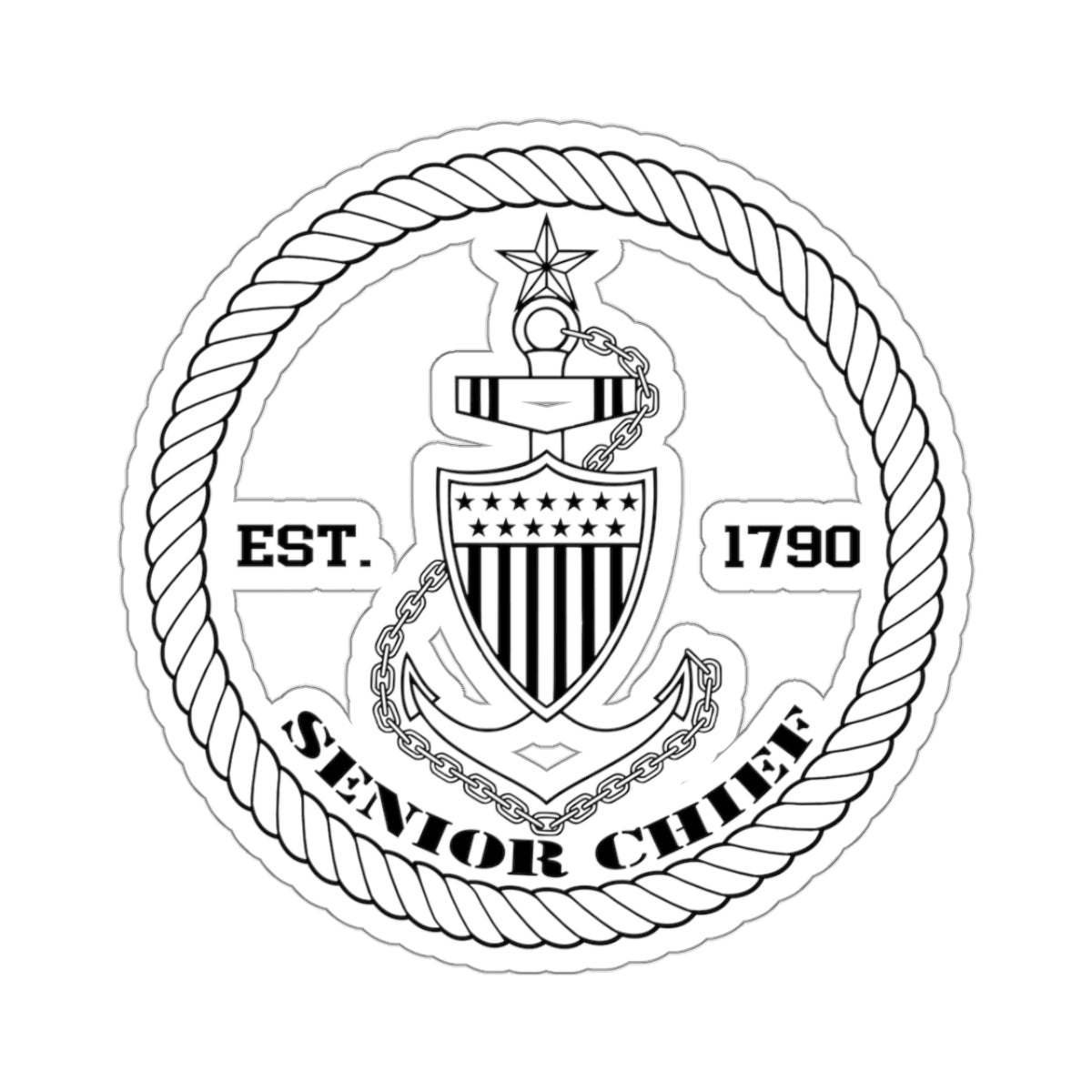 Coast Guard Senior Chief Sticker