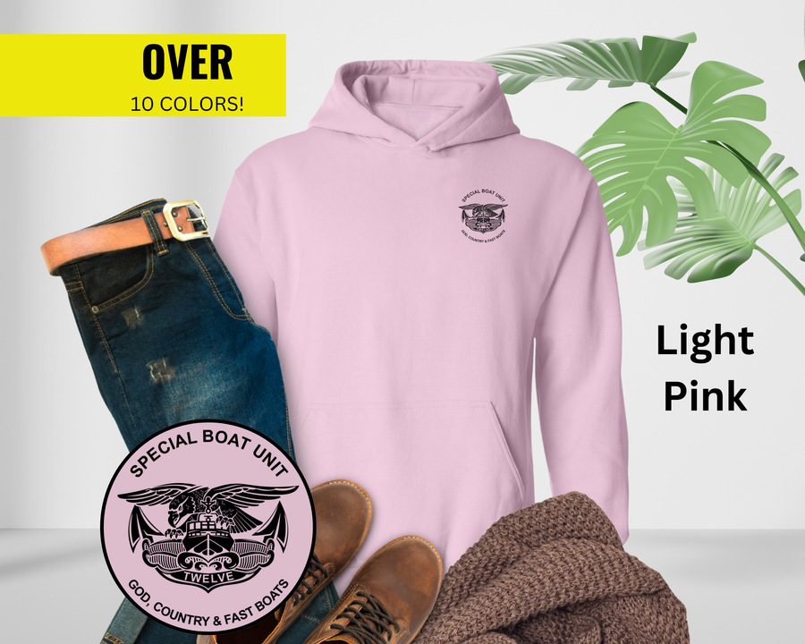 Special Boat Unit 12 v2 Hoodie - Black & White Collection