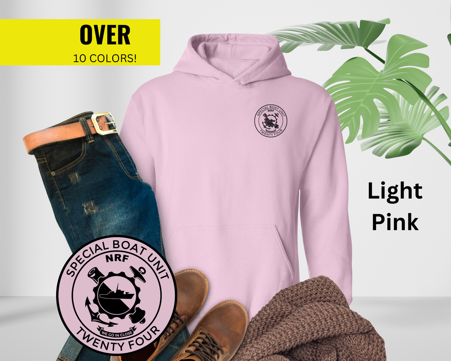 Special Boat Unit 24 Hoodie - Black & White Collection