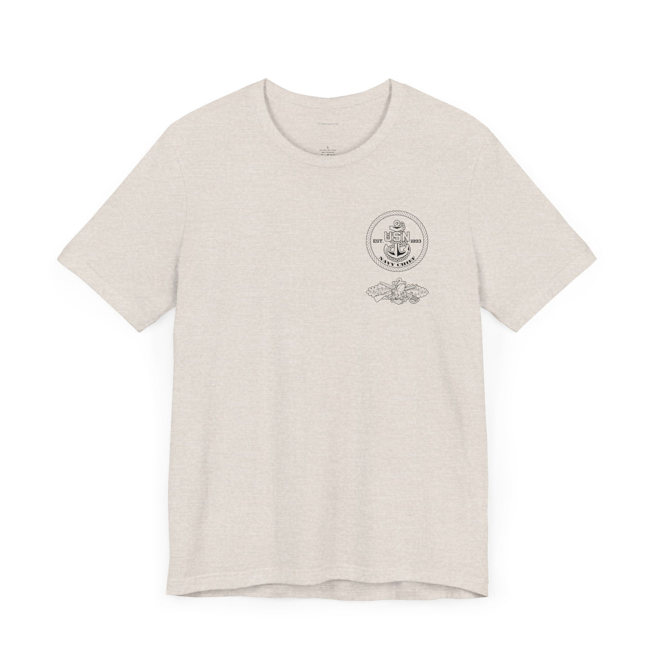 Navy Chief Seabee Qualification T-Shirt - Black & White Collection