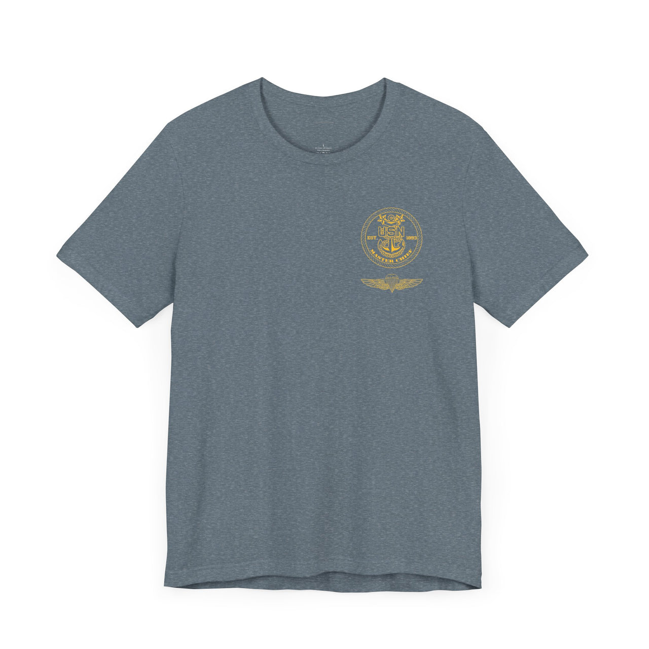Navy Master Chief Parachute Jumper (PJ) Qualification T-Shirt - Gold Collection