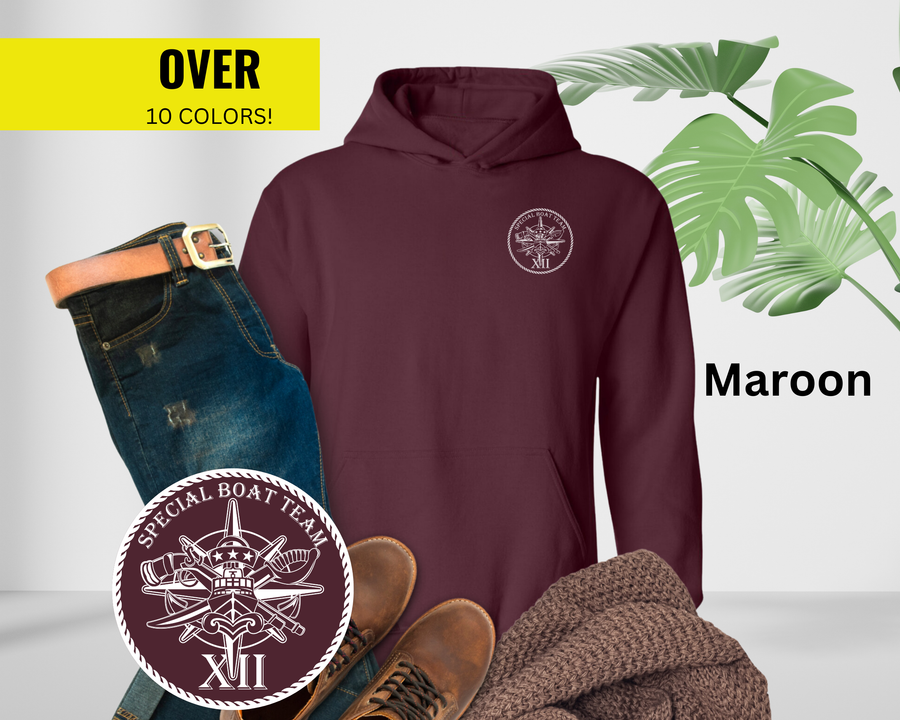 Special Boat Team 12 v2 Hoodie - Black & White Collection