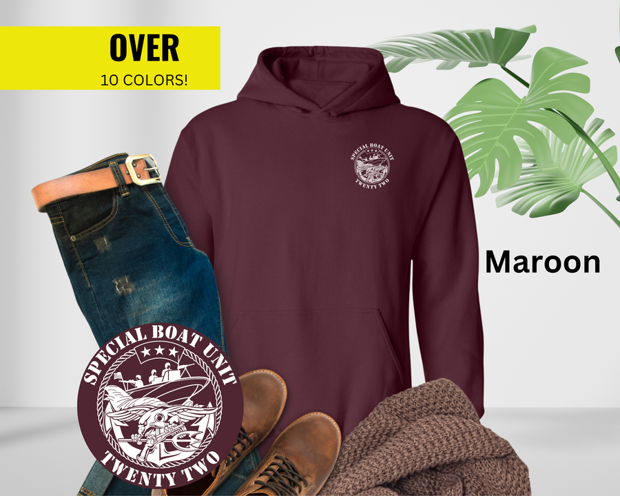 Special Boat Unit 22 v2 Hoodie - Black & White Collection