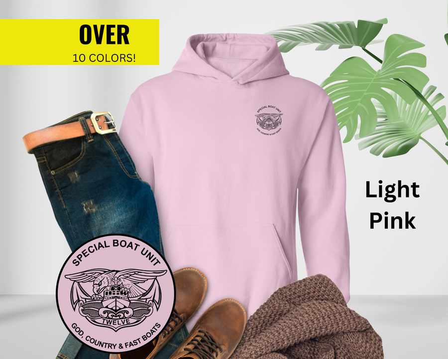 Special Boat Unit 12 v1 Hoodie - Black & White Collection