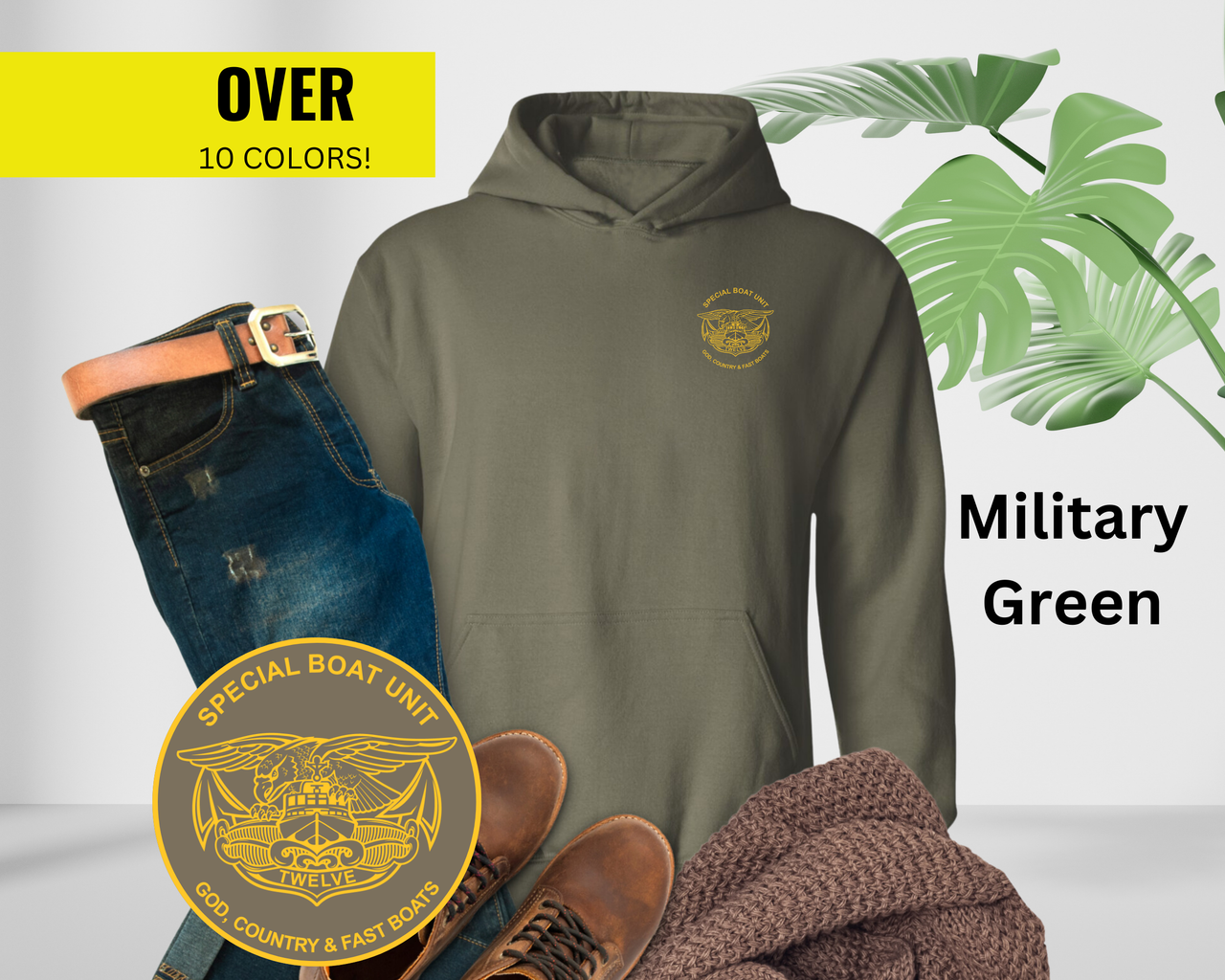 Special Boat Unit 12 v1 Hoodie - Gold Collection
