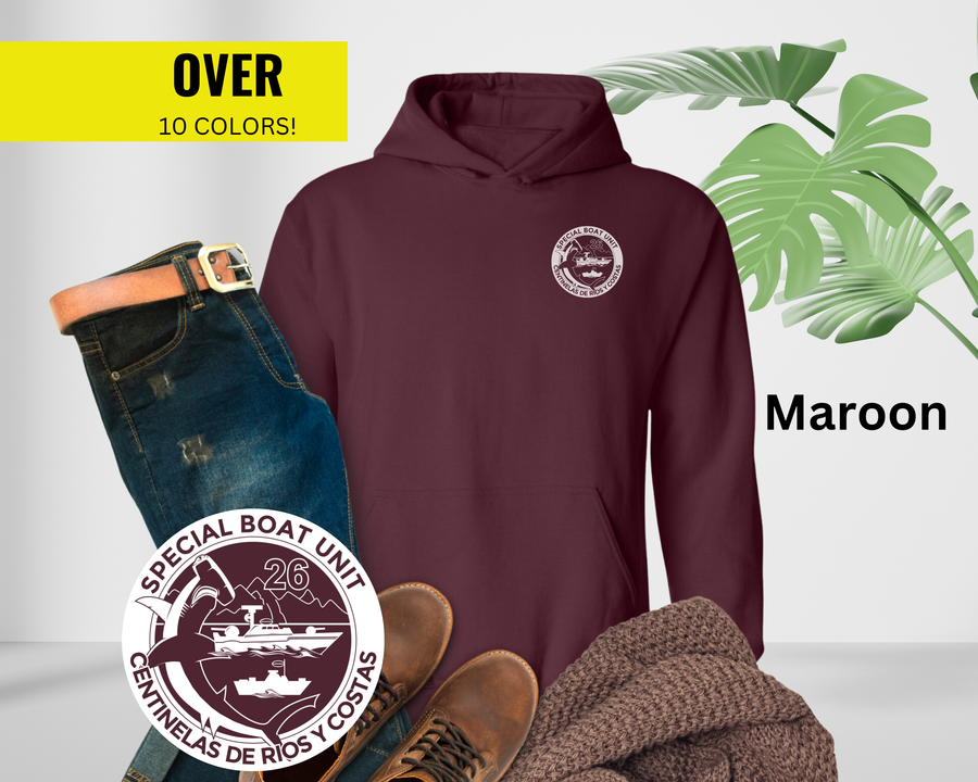 Special Boat Unit 26 Hoodie - Black & White Collection