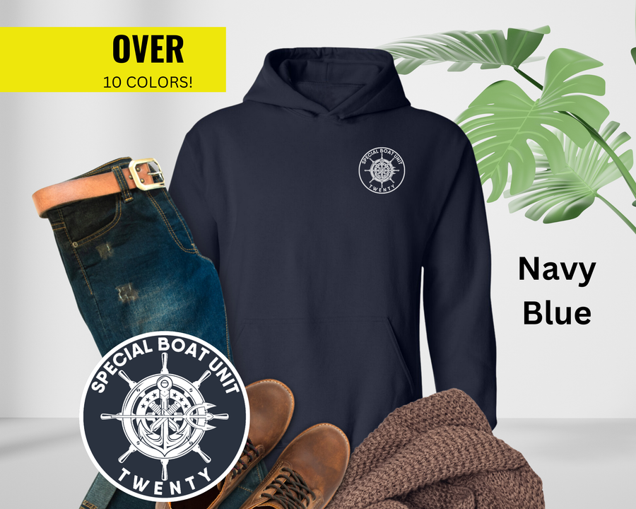 Special Boat Unit 20 Hoodie - Black & White Collection