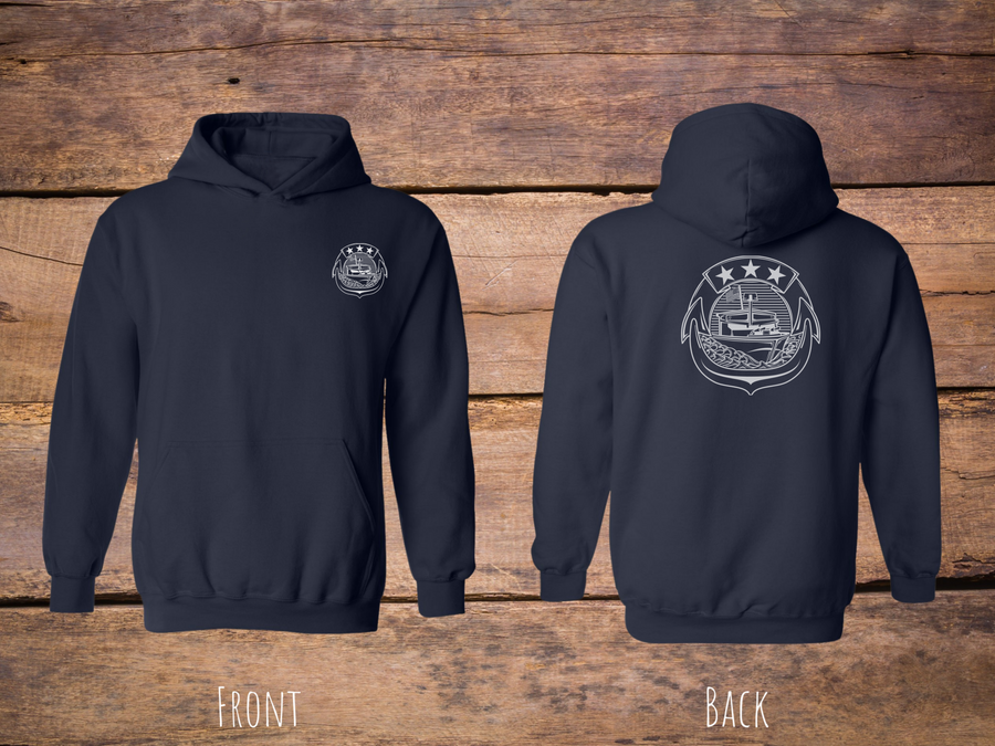 Combatant Craft Crewmen Pin - Hoodie (White)