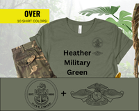 Thumbnail for Navy Chief FMF Qualification T-Shirt - Black & White Collection