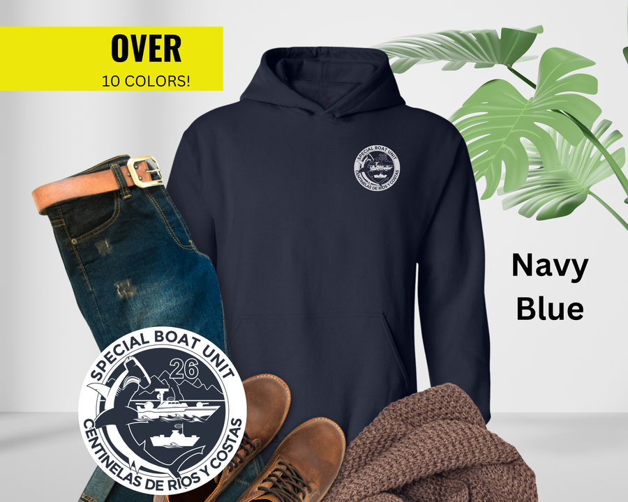 Special Boat Unit 26 Hoodie - Black & White Collection
