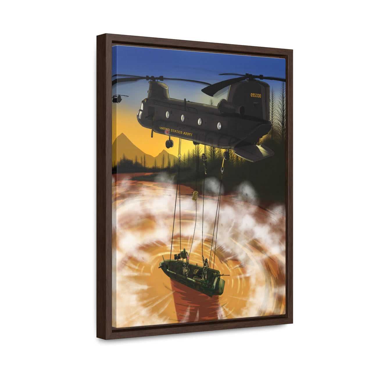 SOC-R Helo Cast Framed Premium Gallery Wrap Canvas