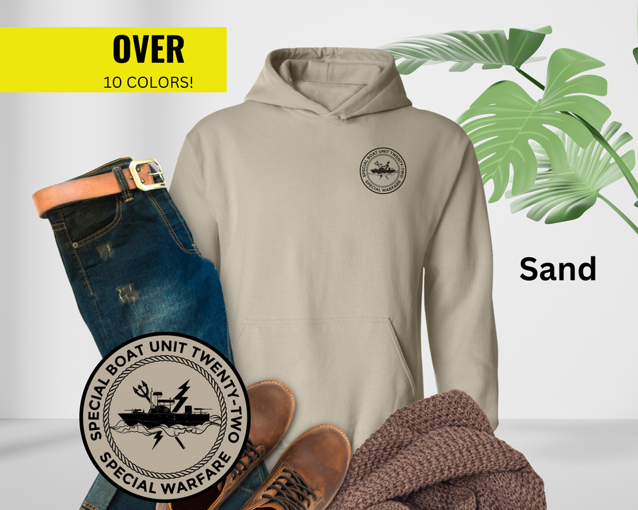 Special Boat Unit 22 v1 Hoodie - Black & White Collection