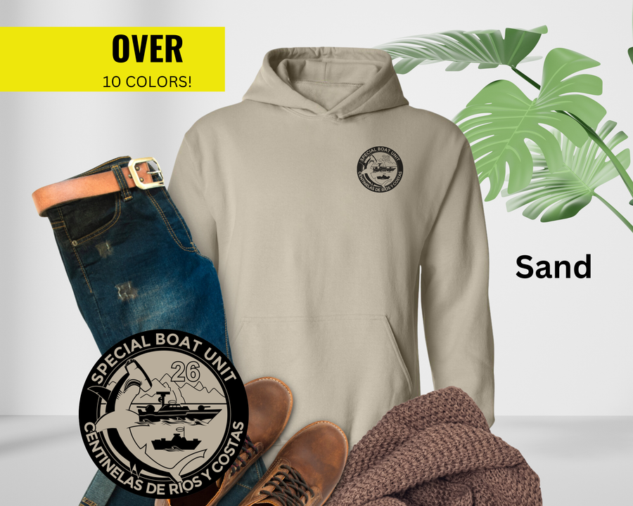 Special Boat Unit 26 Hoodie - Black & White Collection