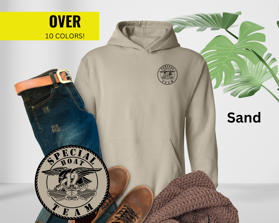 Special Boat Team 12 v1 Hoodie - Black & White Collection