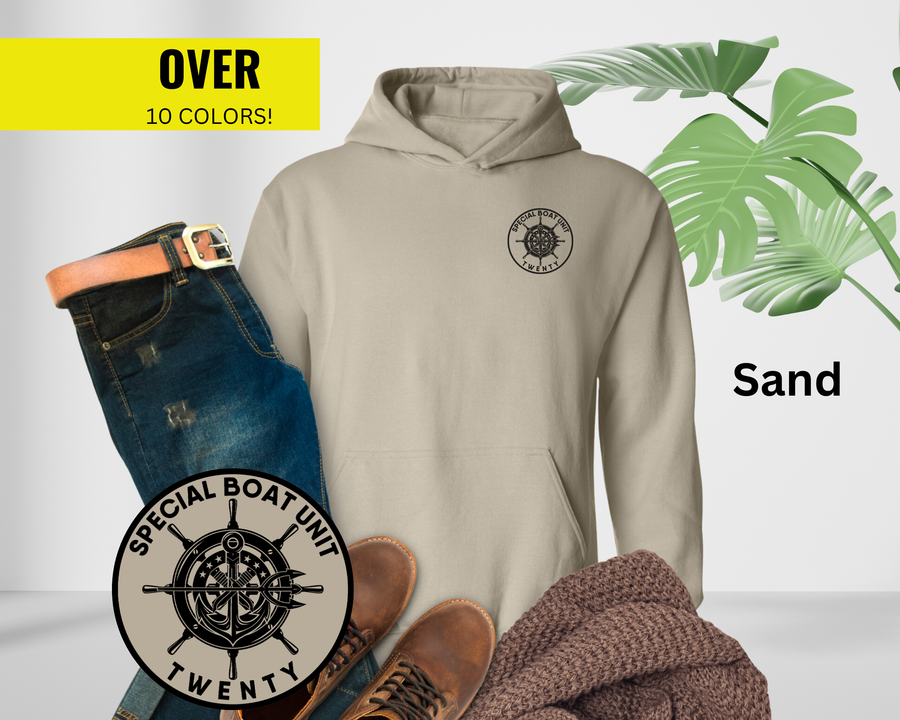 Special Boat Unit 20 Hoodie - Black & White Collection