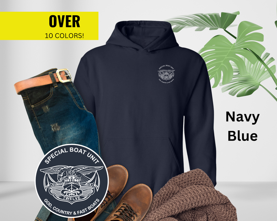 Special Boat Unit 12 v1 Hoodie - Black & White Collection