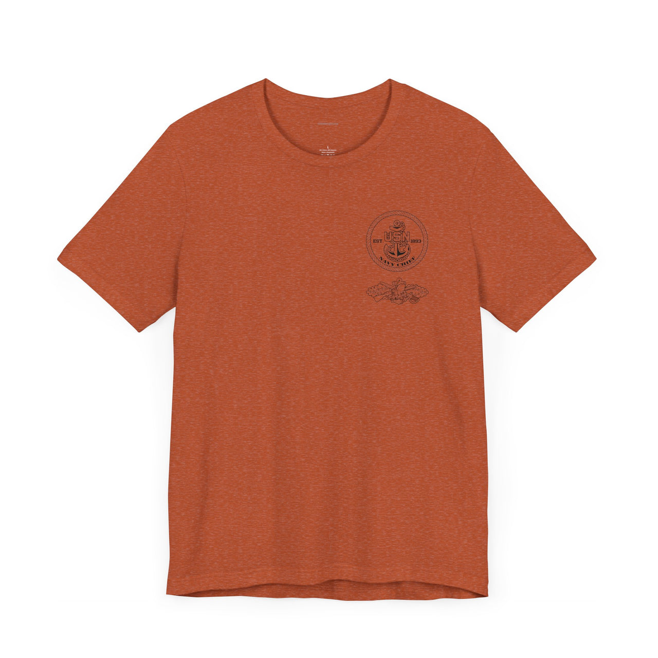 Navy Chief Seabee Qualification T-Shirt - Black & White Collection