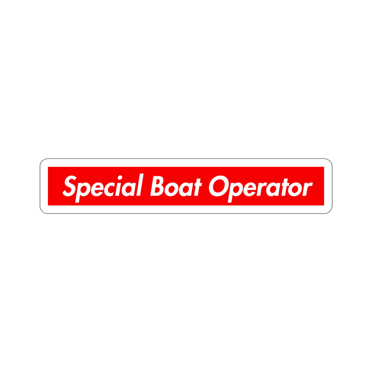 Special Boat Operator Sticker