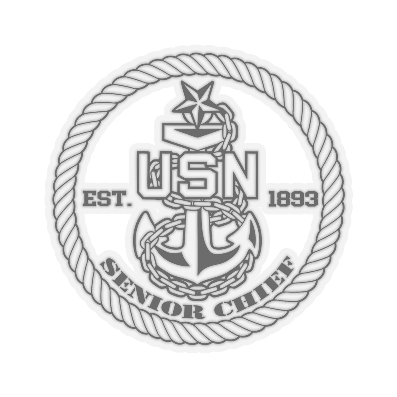 Navy Senior Chief Sticker