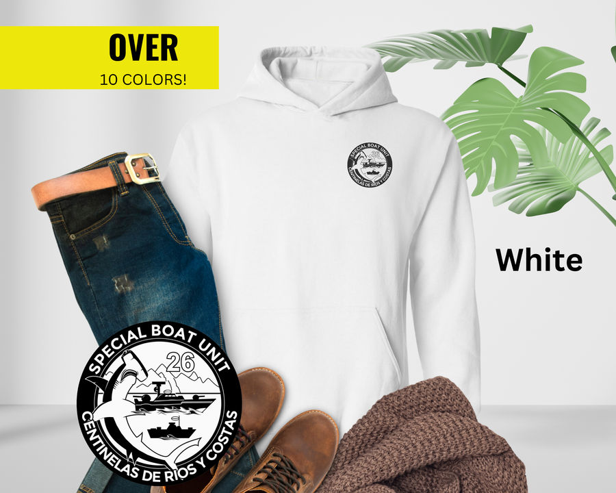Special Boat Unit 26 Hoodie - Black & White Collection