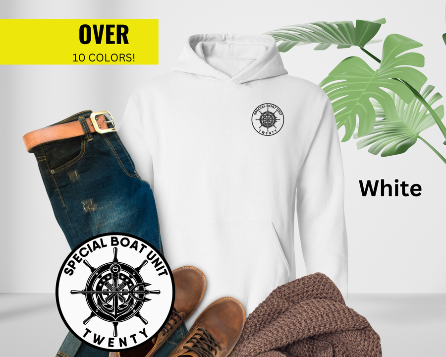Special Boat Unit 20 Hoodie - Black & White Collection