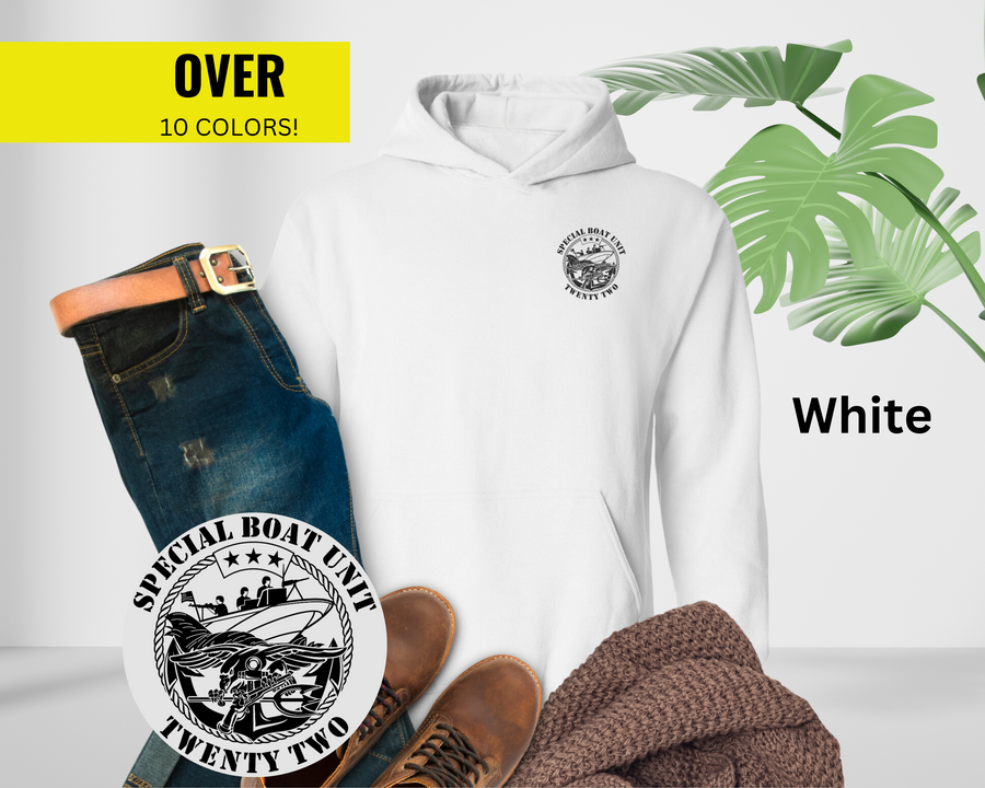 Special Boat Unit 22 v2 Hoodie - Black & White Collection