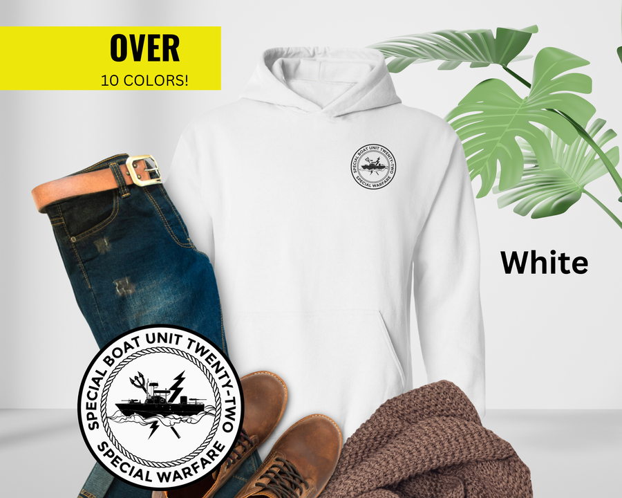 Special Boat Unit 22 v1 Hoodie - Black & White Collection