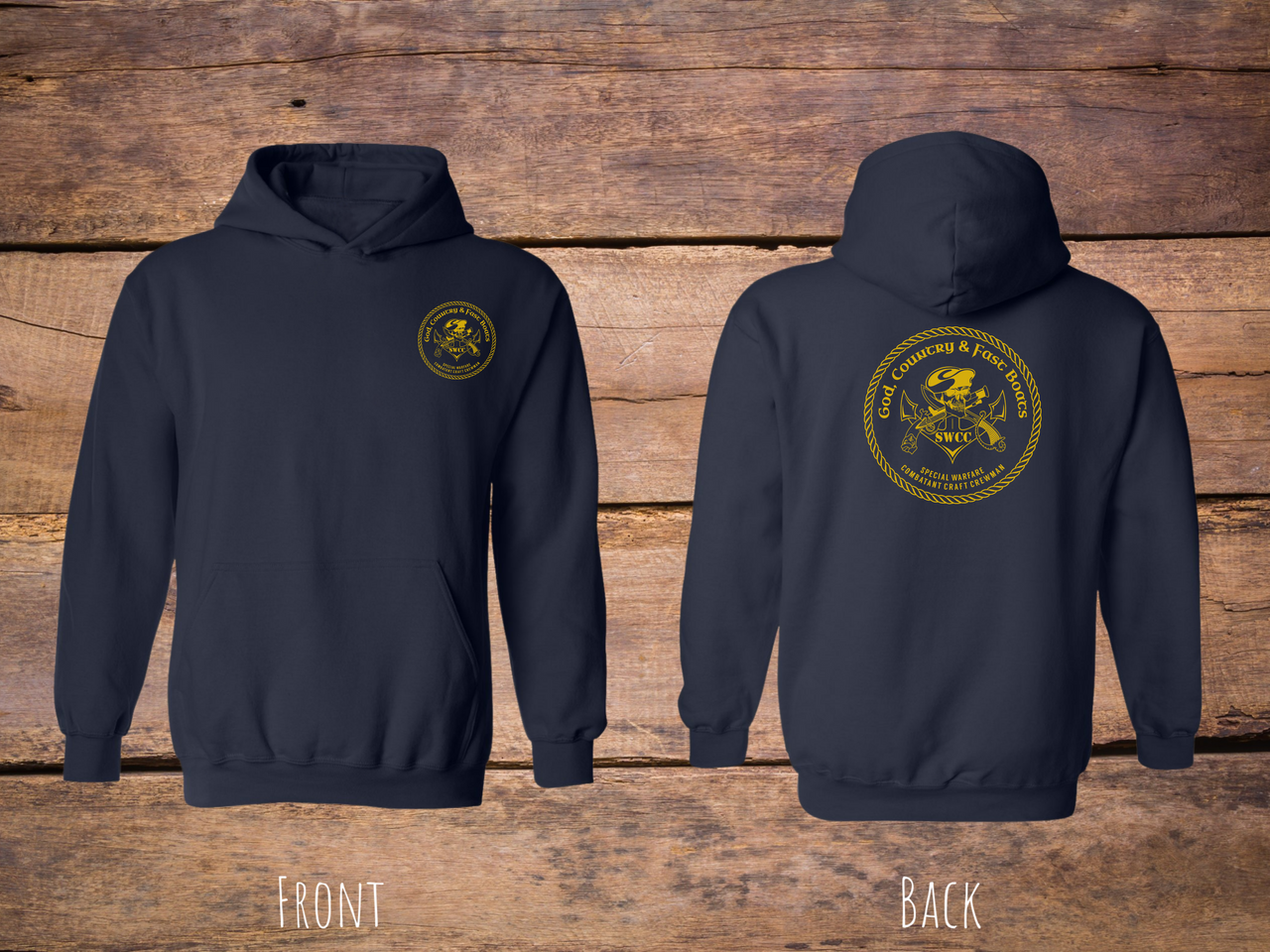 God Country & Fast Boats Hoodie (Gold)