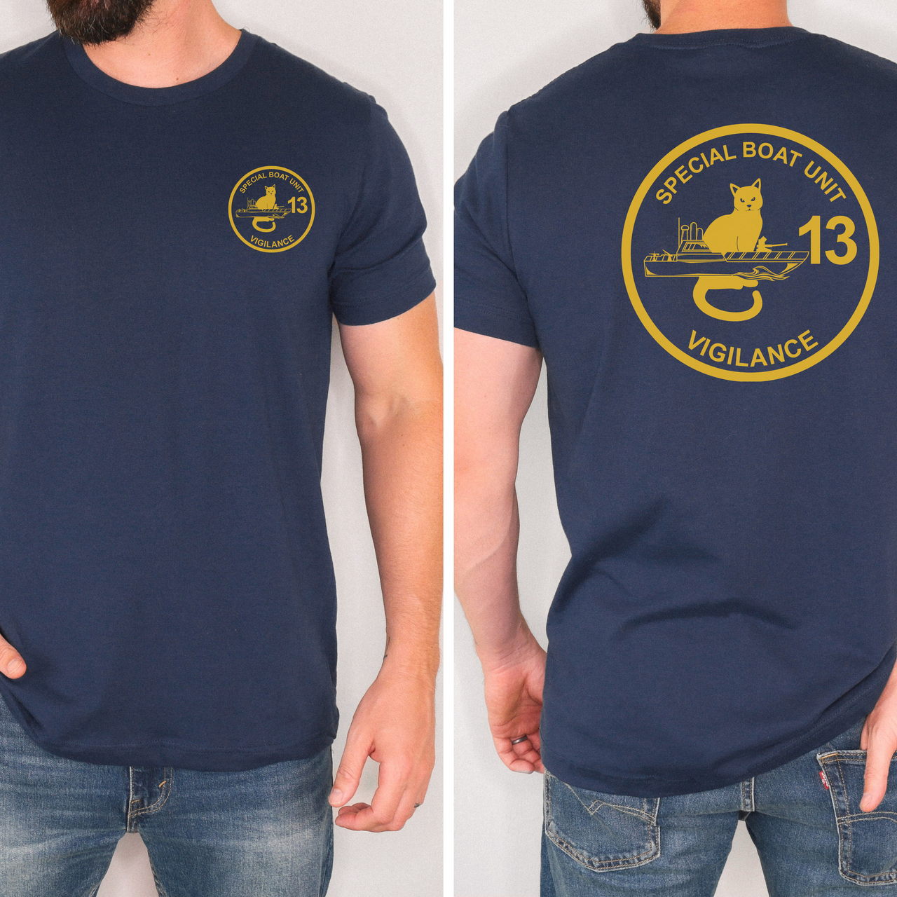 Special Boat Unit 13 - SBU13 T-Shirt (Gold)