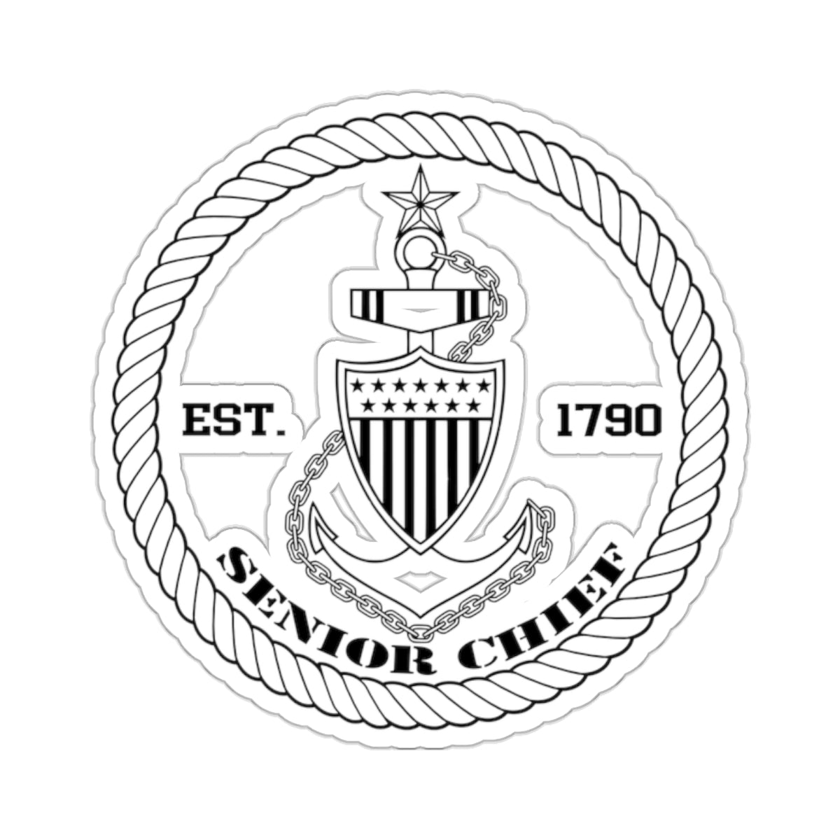 Coast Guard Senior Chief Sticker