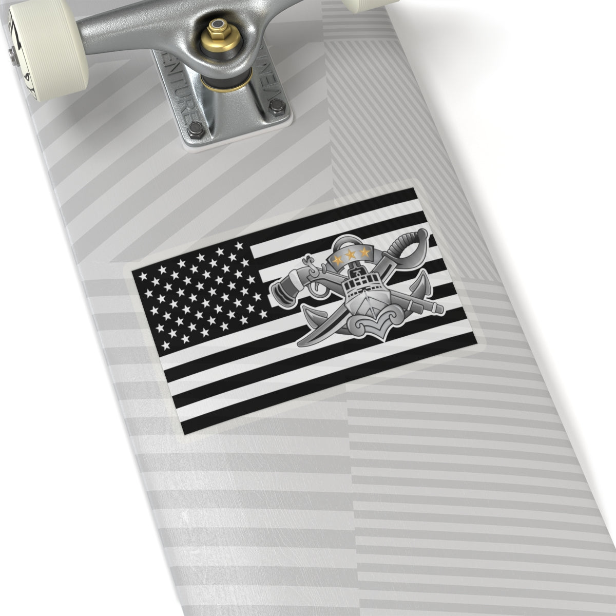 Navy SWCC Flag Sticker (BW/Color)
