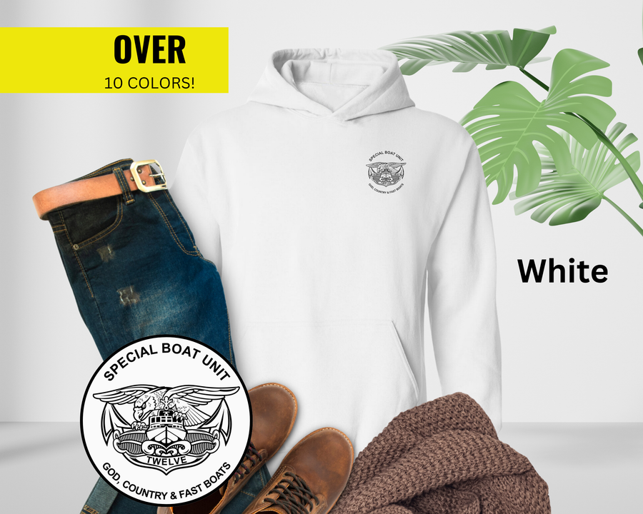 Special Boat Unit 12 v1 Hoodie - Black & White Collection
