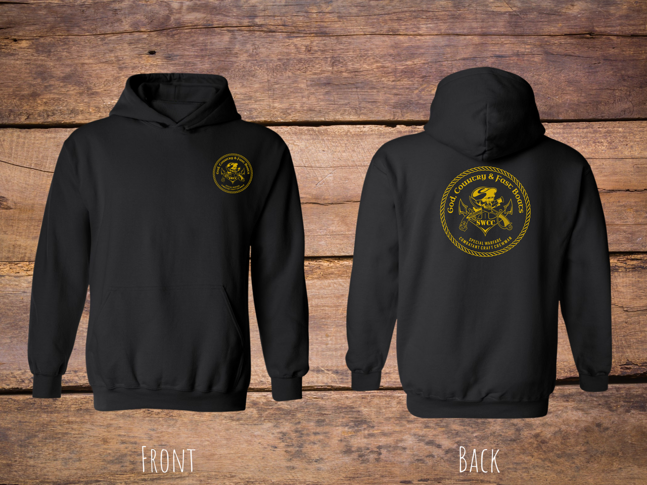 God Country & Fast Boats Hoodie (Gold)
