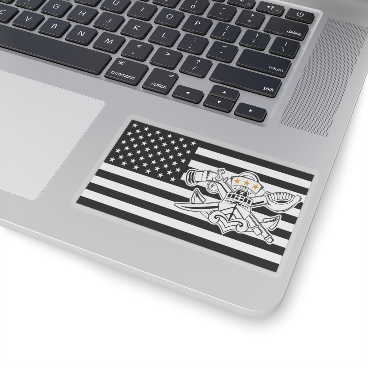 Navy SWCC Flag Sticker (BW/BW)