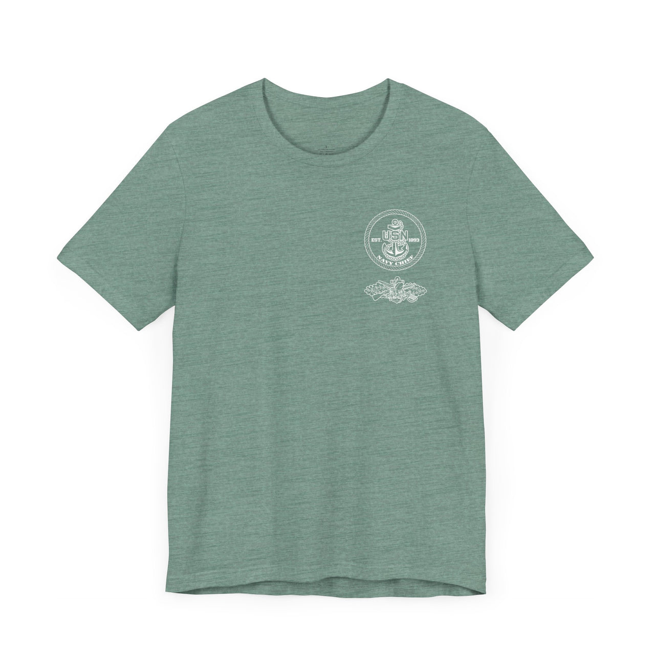 Navy Chief Seabee Qualification T-Shirt - Black & White Collection