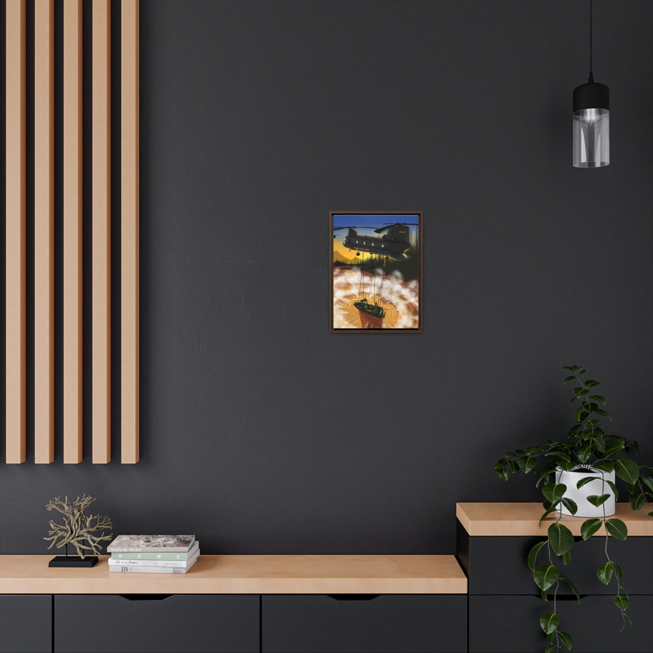 SOC-R Helo Cast Framed Premium Gallery Wrap Canvas