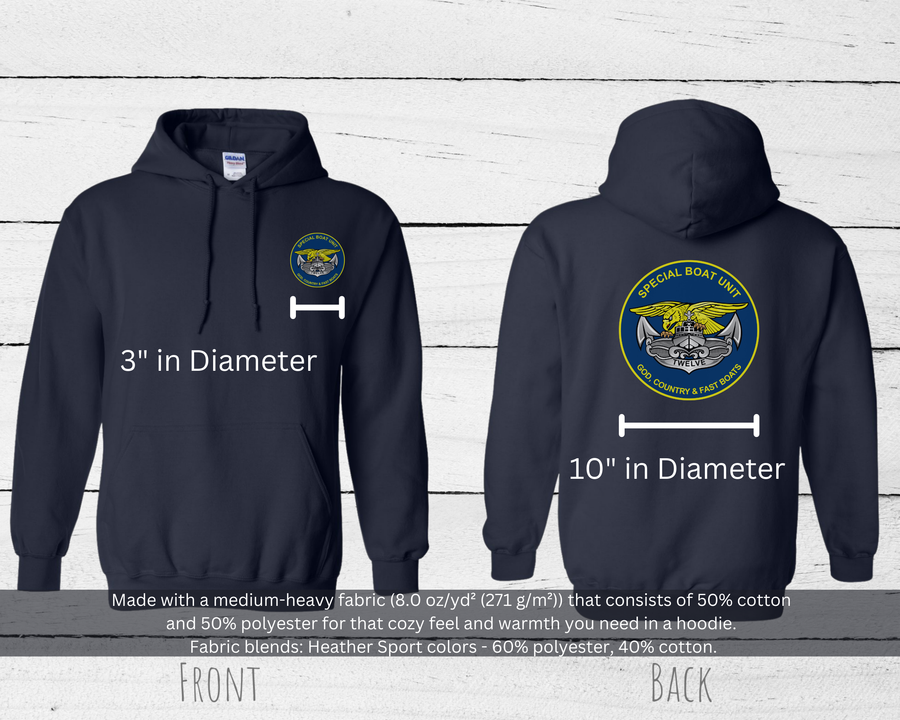 Special Boat Unit 12 v2 Hoodie - Color Collection