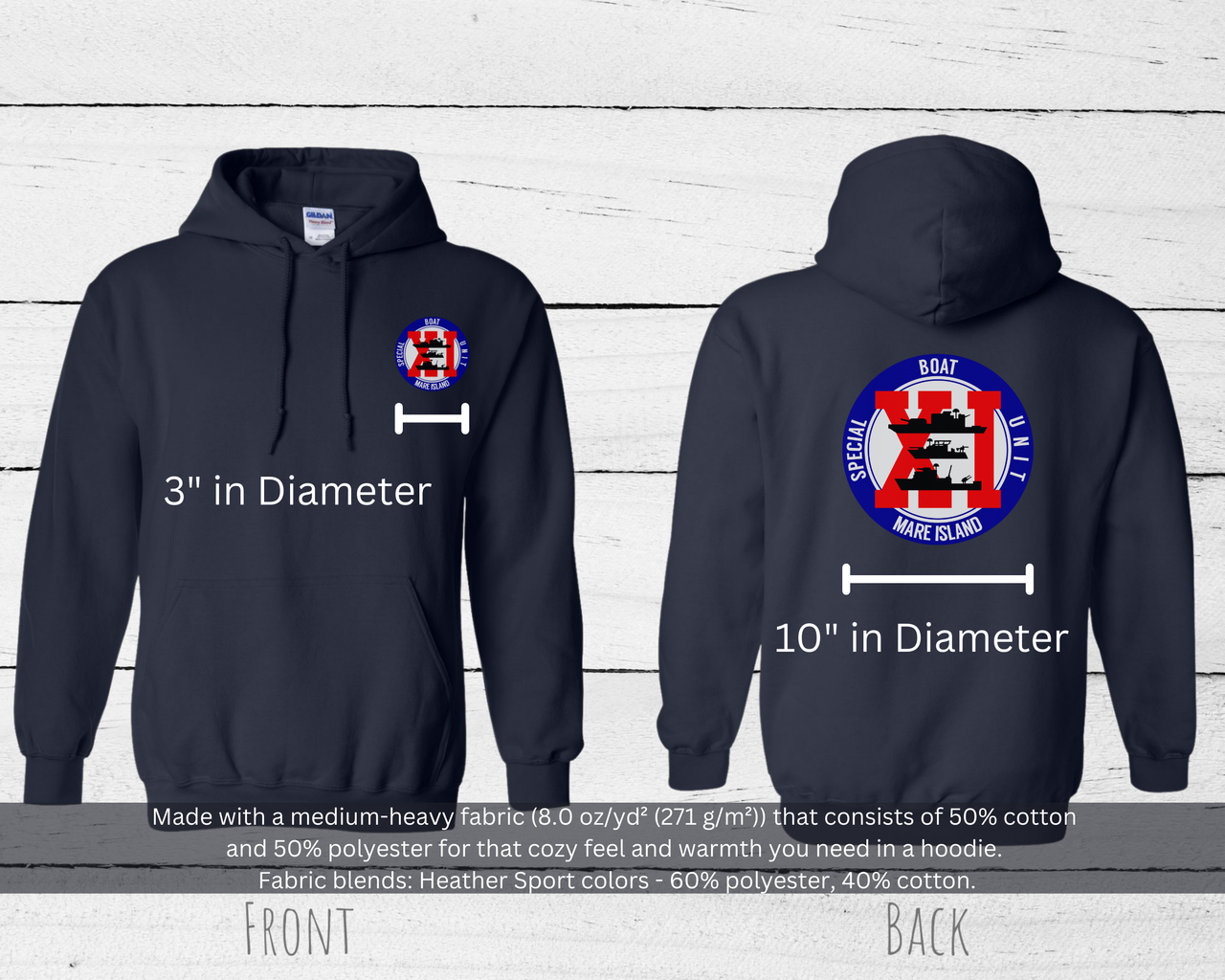 Special Boat Unit 11 v1 Hoodie - Color