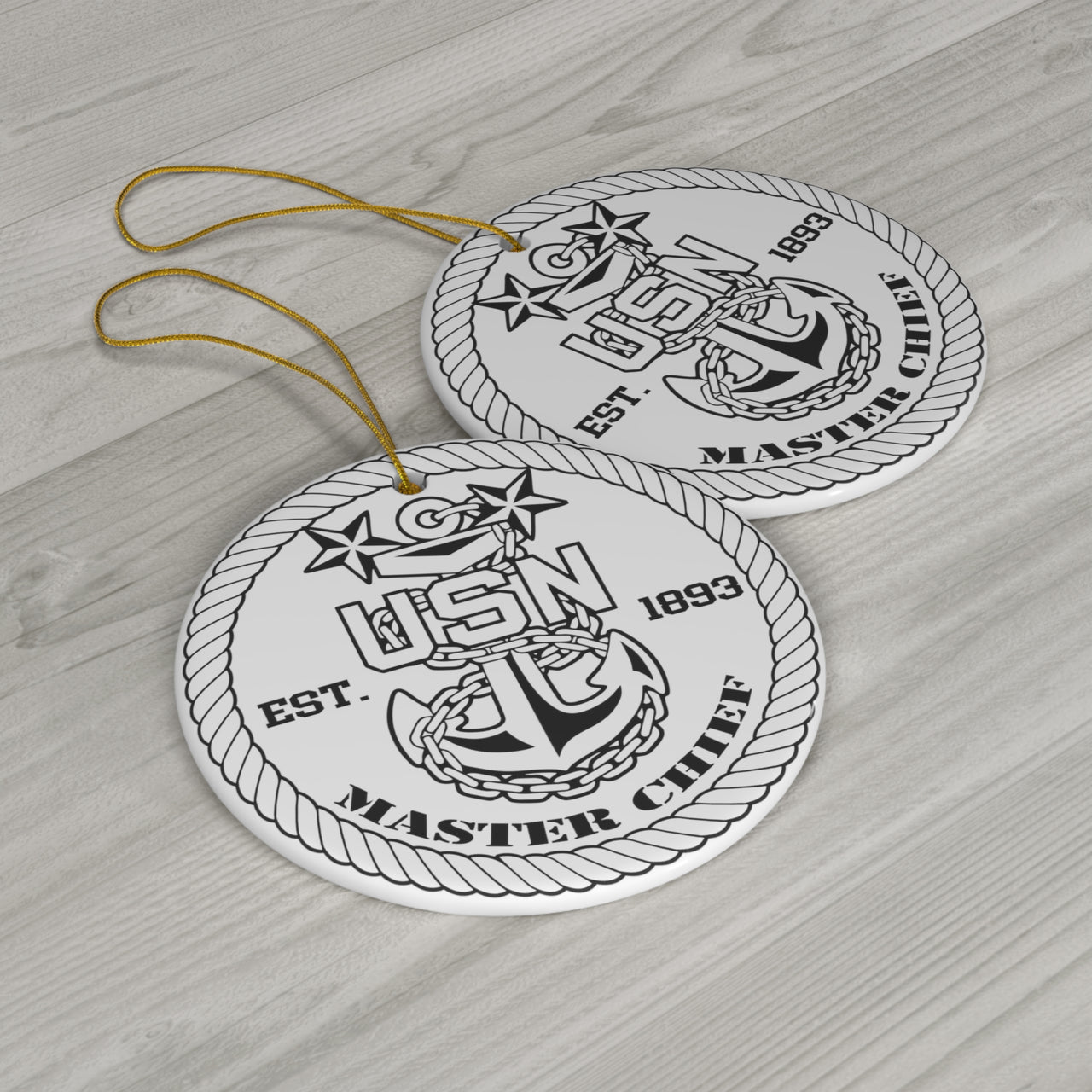 Navy Master Chief Ceramic Ornament