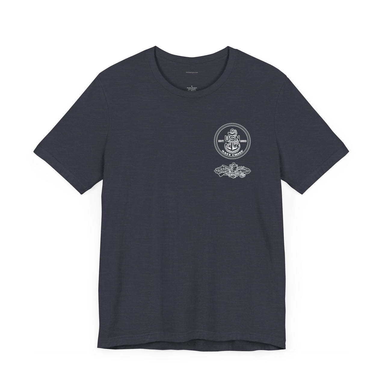 Navy Chief Seabee Qualification T-Shirt - Black & White Collection