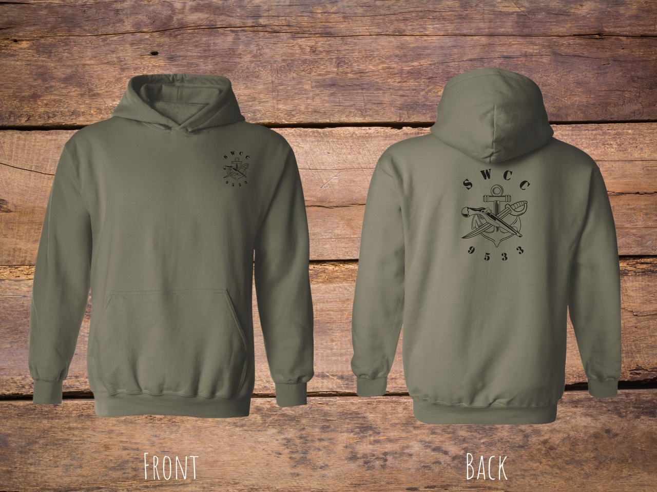 Special Warfare Combatant Craft Crewman SWCC - 9533 Hoodie (Black)